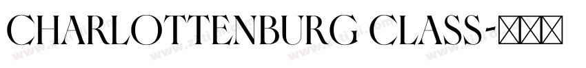 Charlottenburg Class字体转换